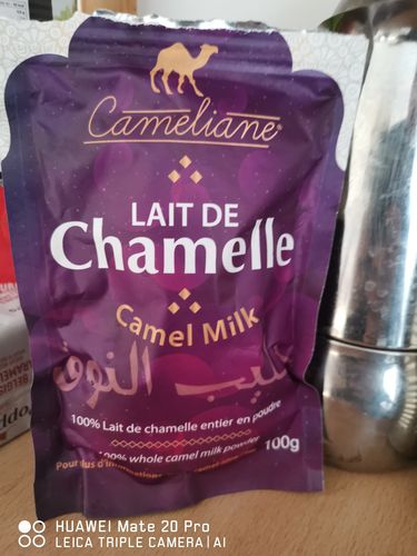 Customer photo review of LAIT DE CHAMELLE EN POUDRE 100 g
