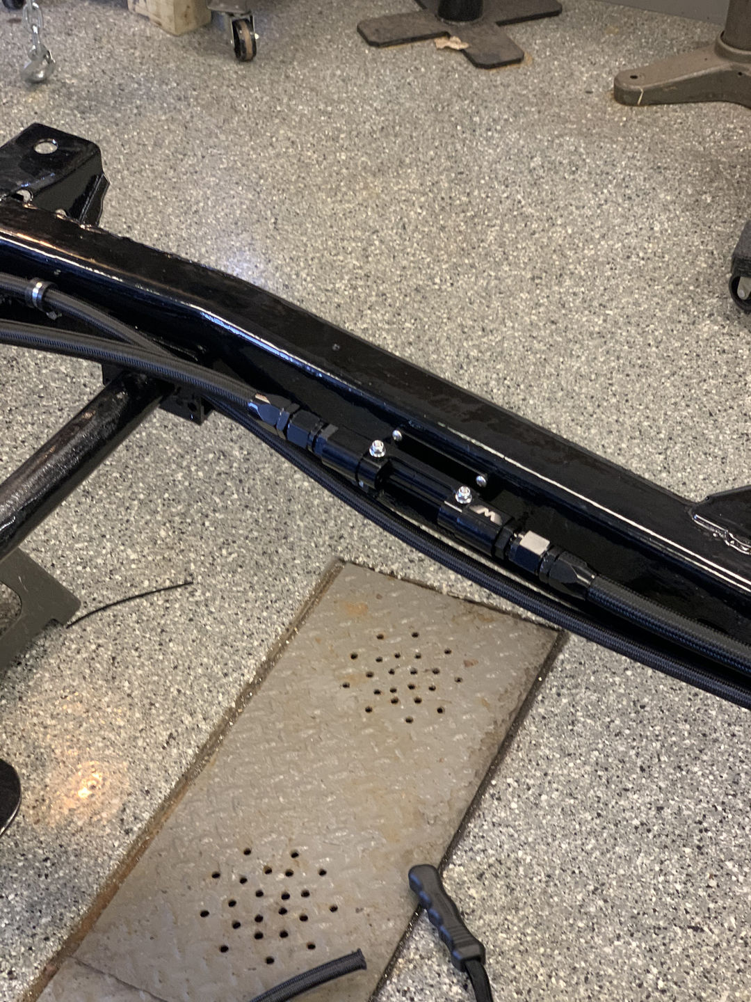 Customer photo review of Fragola -10 AN Black Nylon Race Hose (By The Foot) 840010