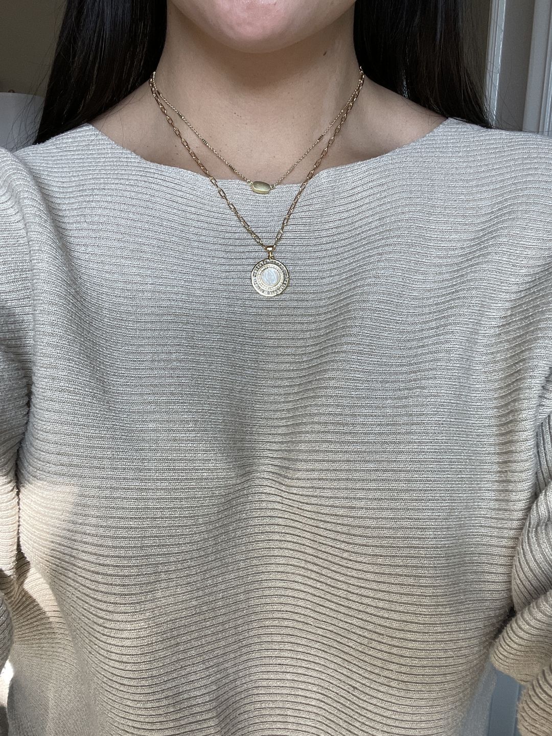 Customer photo review of Mother Mary Necklace