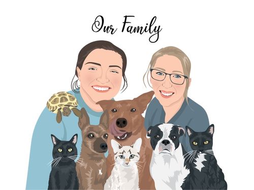 Customer photo review of Custom Framed Family Portrait