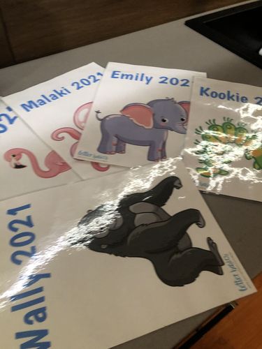 Customer photo review of Books and Play: Days of the Week Flash Cards - The Very Hungry Caterpillar Printable for 2-6yo