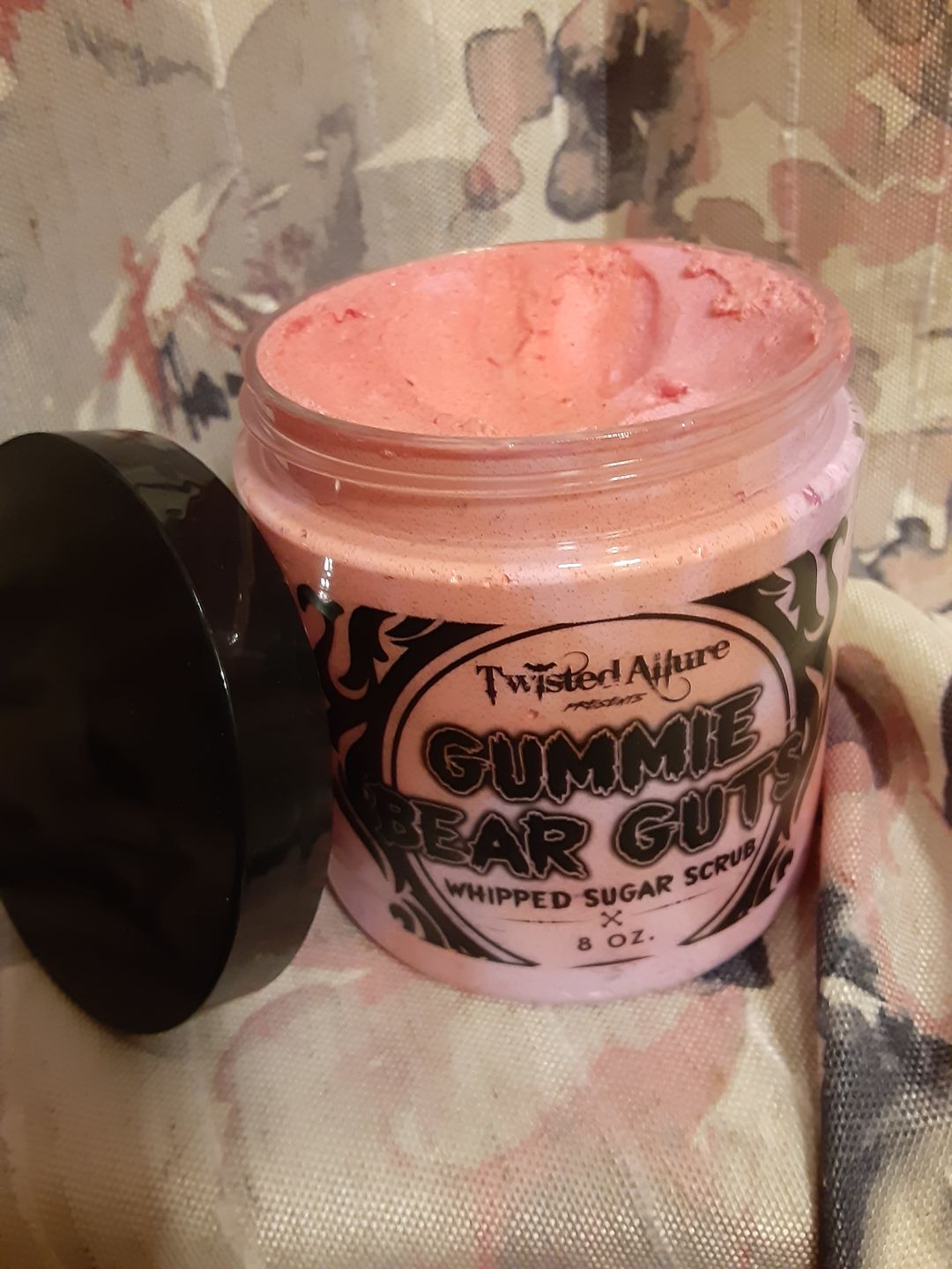 Customer photo review of Gummie Bear Guts Sugar Scrub