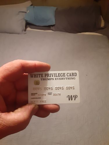 Customer photo review of White Privilege Card