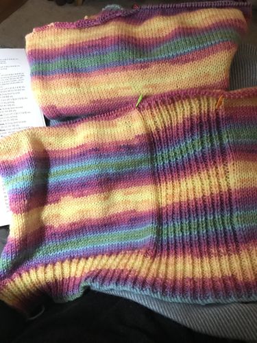 Customer photo review of Ladies Mystery Knitting Box