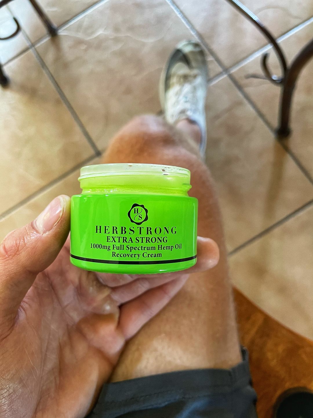 Customer photo review of Extra Strong Recovery Cream
