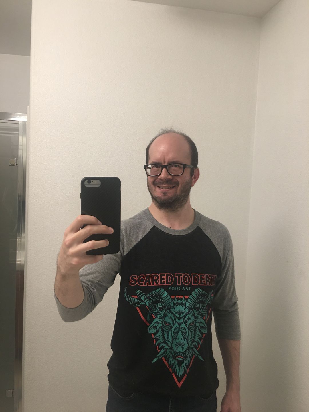 Customer photo review of Demon Knight Baseball Tee