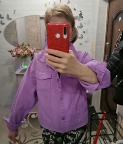 Customer photo review of Denim Jacket Pastel Goths