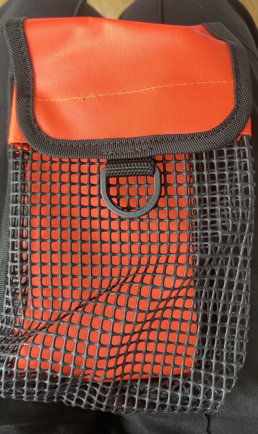Customer photo review of Scuba Diving Meshbag Pouch Holder