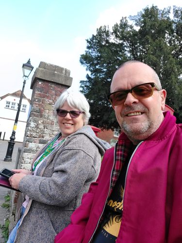 Customer photo review of Mens Harrington Jacket with Ribbed Collar - Burgundy