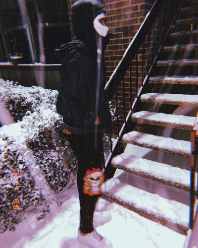 Customer photo review of Fire Skull Print Skinny Fit Denim Black (ZCM4865T)