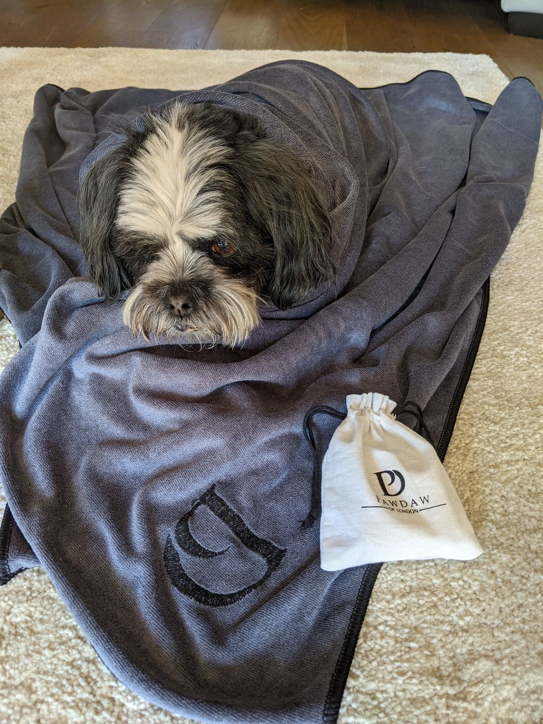 Customer photo review of Natural Neem Oil Shampoo Bar for Dogs