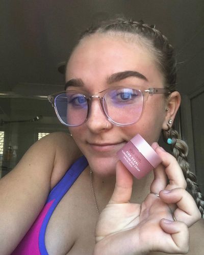 Customer photo review of Pink Pearl Illuminating Eye Cream