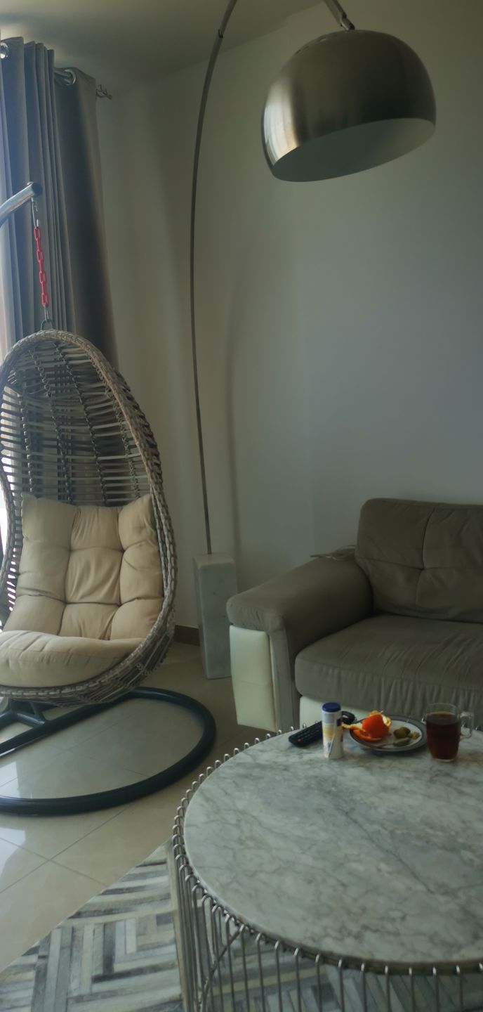 Customer photo review of Arc Lamp With Natural Marble Base Bp0078-C