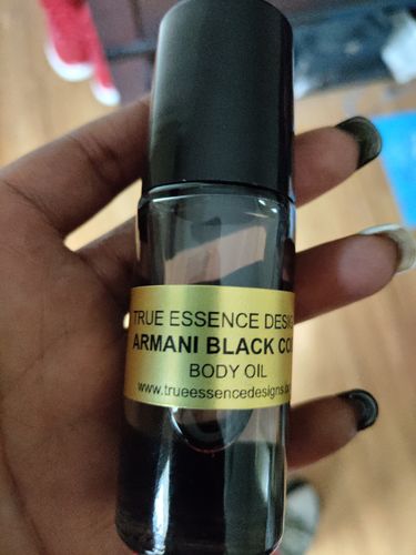 Customer photo review of Armani Black Code Type Body Oil - Men