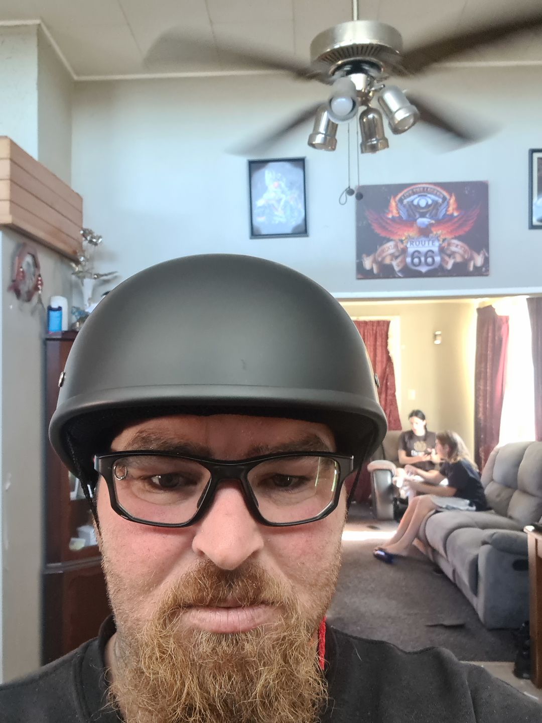 Customer photo review of Smallest Beanie Half Helmet