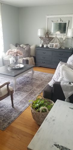 Customer photo review of Distressed Vintage Kendra Ash Area Rug