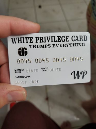 Customer photo review of White Privilege Card