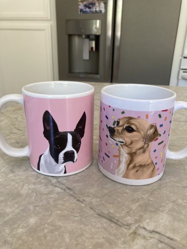 Customer photo review of Custom Pet Coffee Mug