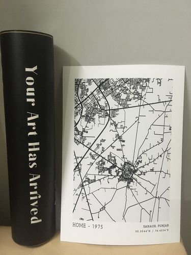 Customer photo review of Map Art - Burnt Orange - Modern #1