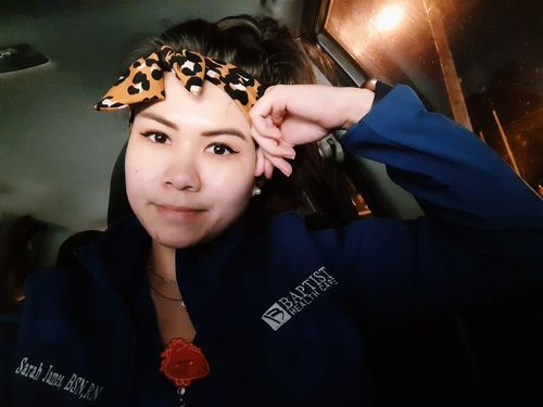 Customer photo review of Tieband™ - Caramel Leopard