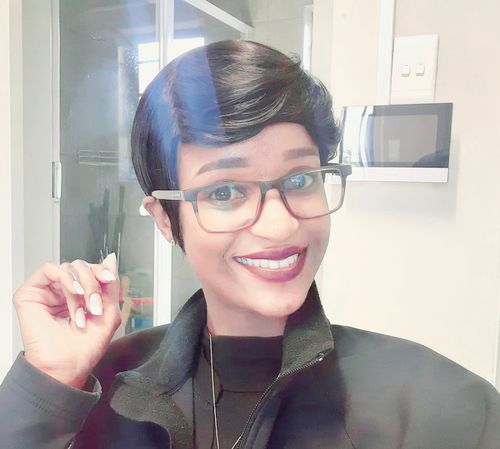 Customer photo review of Brazilian Pixie Wig - Straight