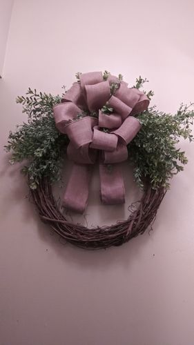 Customer photo review of Evergreen Grapevine Wreath Kit