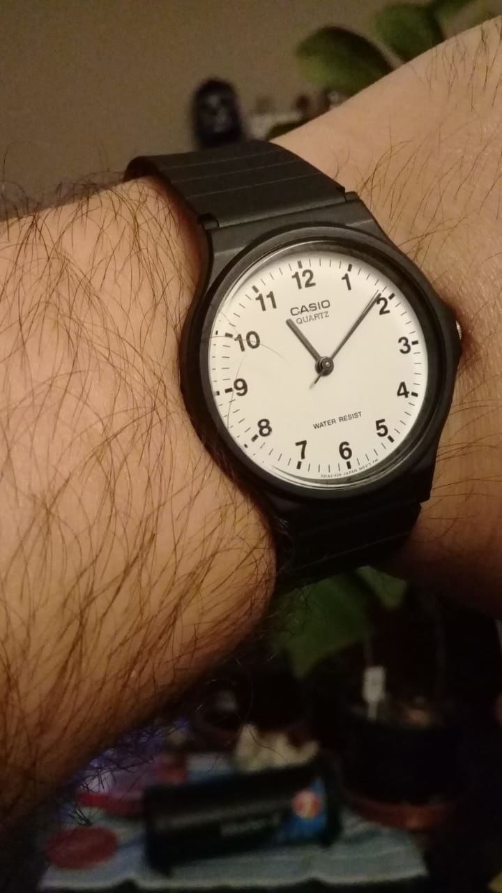 Customer photo review of Reloj Casio Vintage MQ-24-7BLDF Blanco Números