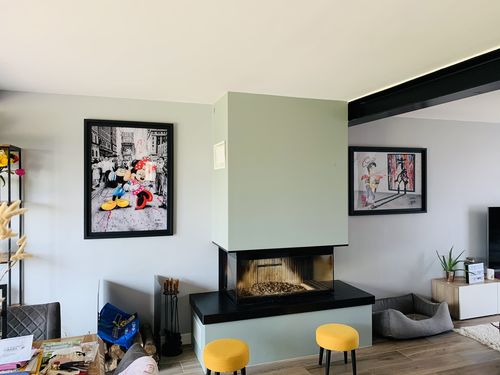 Customer photo review of "Times square kiss" Édition Prestige sur Plexiglas - Encadrement "caisse américaine"