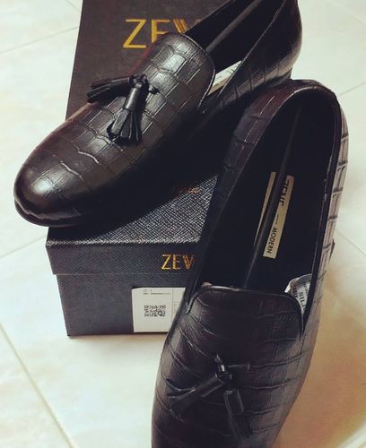 Customer photo review of Loafer Slipper - Black Croco Leather