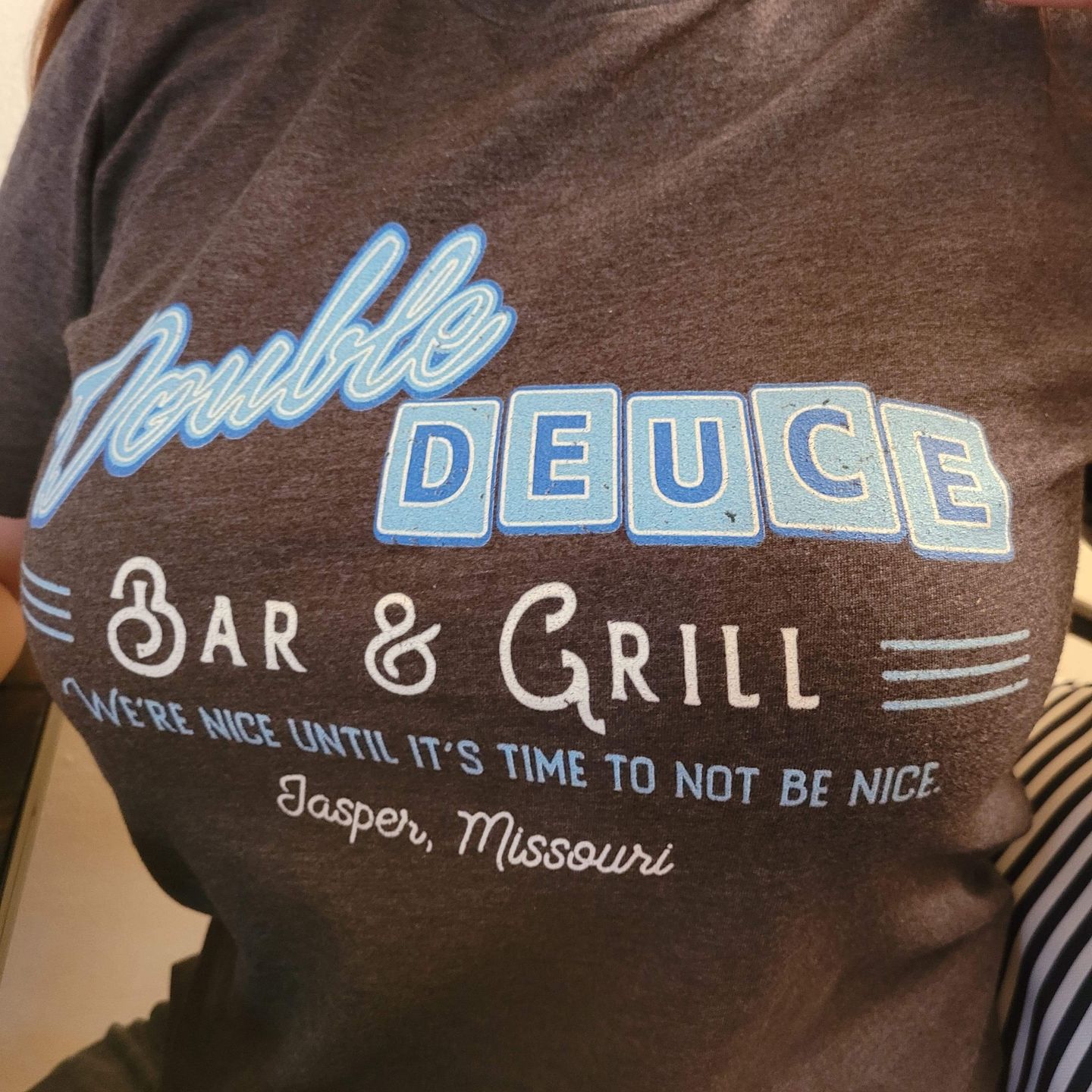 Customer photo review of Double Deuce Men's/Unisex Super Soft Tee
