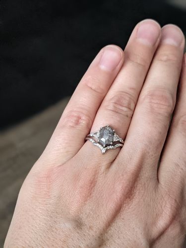 Customer photo review of Salt and Pepper Seraph Ring
