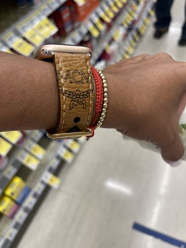 Customer photo review of custom apple watch band