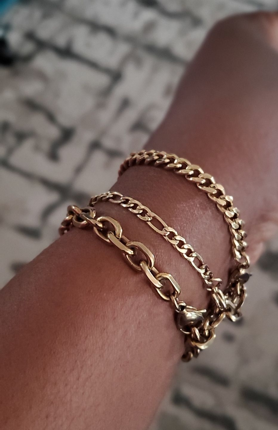 Customer photo review of 5mm Stainless Steel Cuban Link Dainty Bracelet