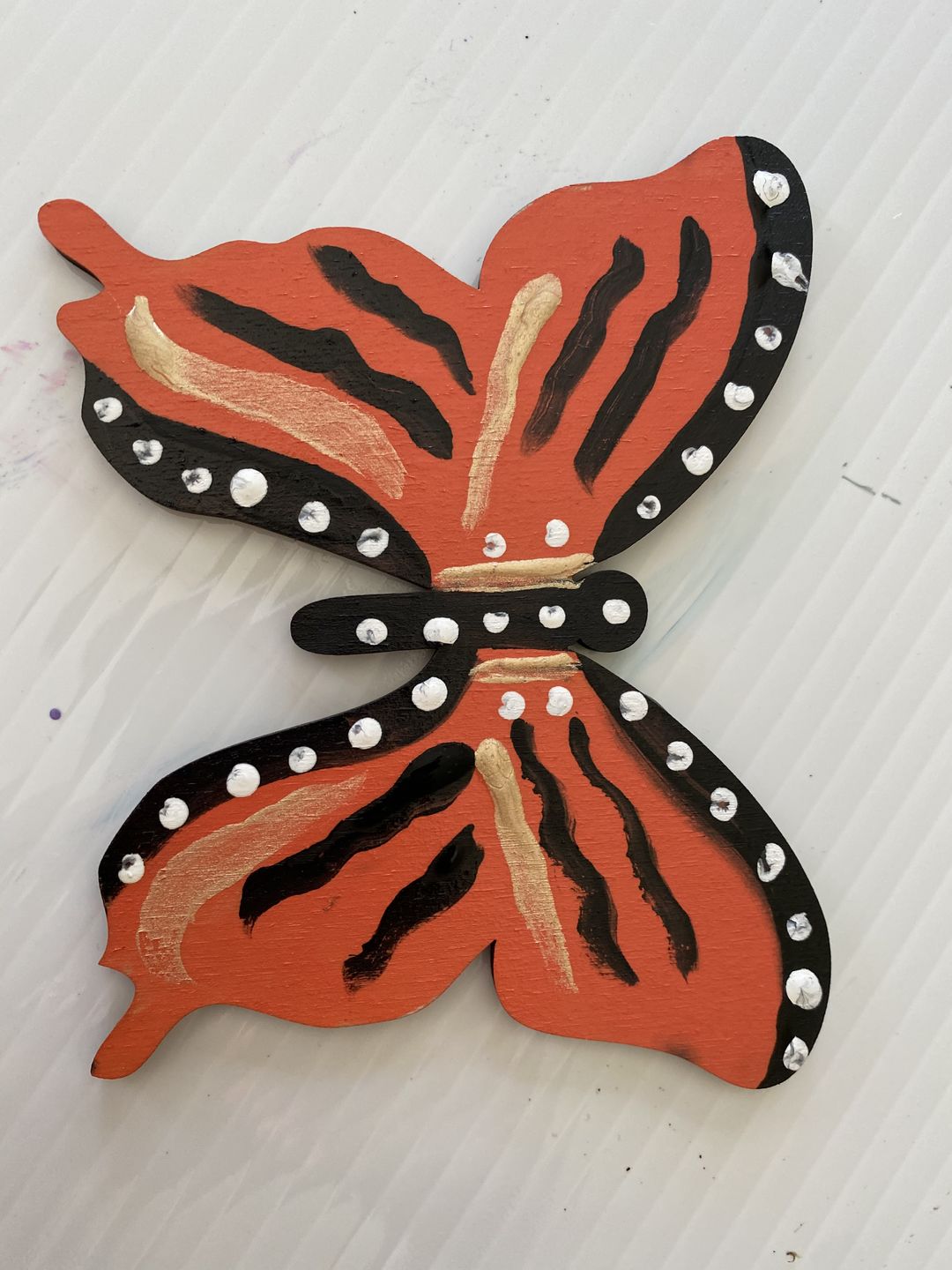 Customer photo review of Unfinished Wooden Butterfly Silhoutte - Craft- up to 24" DIY