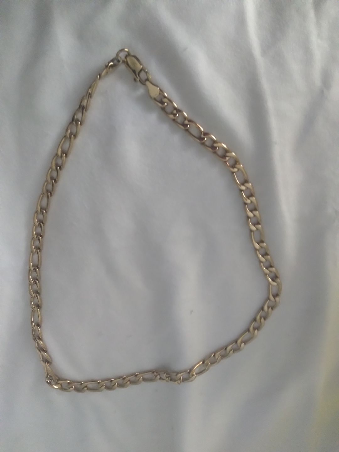 Customer photo review of 7mm Stainless Steel Figaro Link Chain Necklace