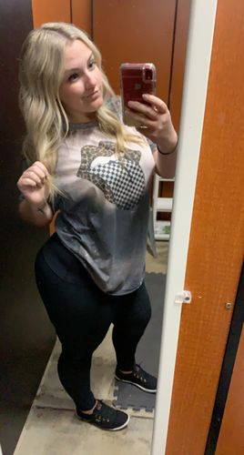 Customer photo review of Leopard Racing Tongue Shirt