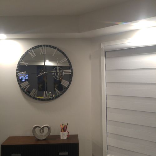 Customer photo review of 31.5" Oversized Real Mirrored Clock