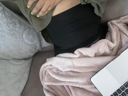 Customer photo review of Women's Heat Trapping Waist Toner