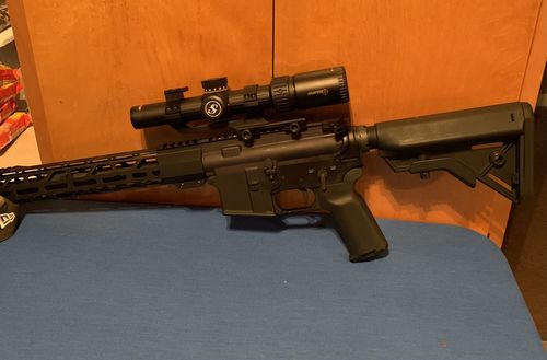 Customer photo review of Sniper NT 1-6X24 Tactical Rifle Scope Red/Green Illuminated Reticle