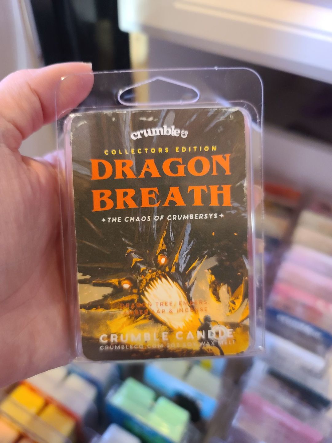 Customer photo review of Dragon Breath Wax Melts