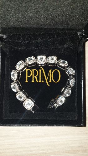 Customer photo review of Bracciale Clustered Tennis - Silver