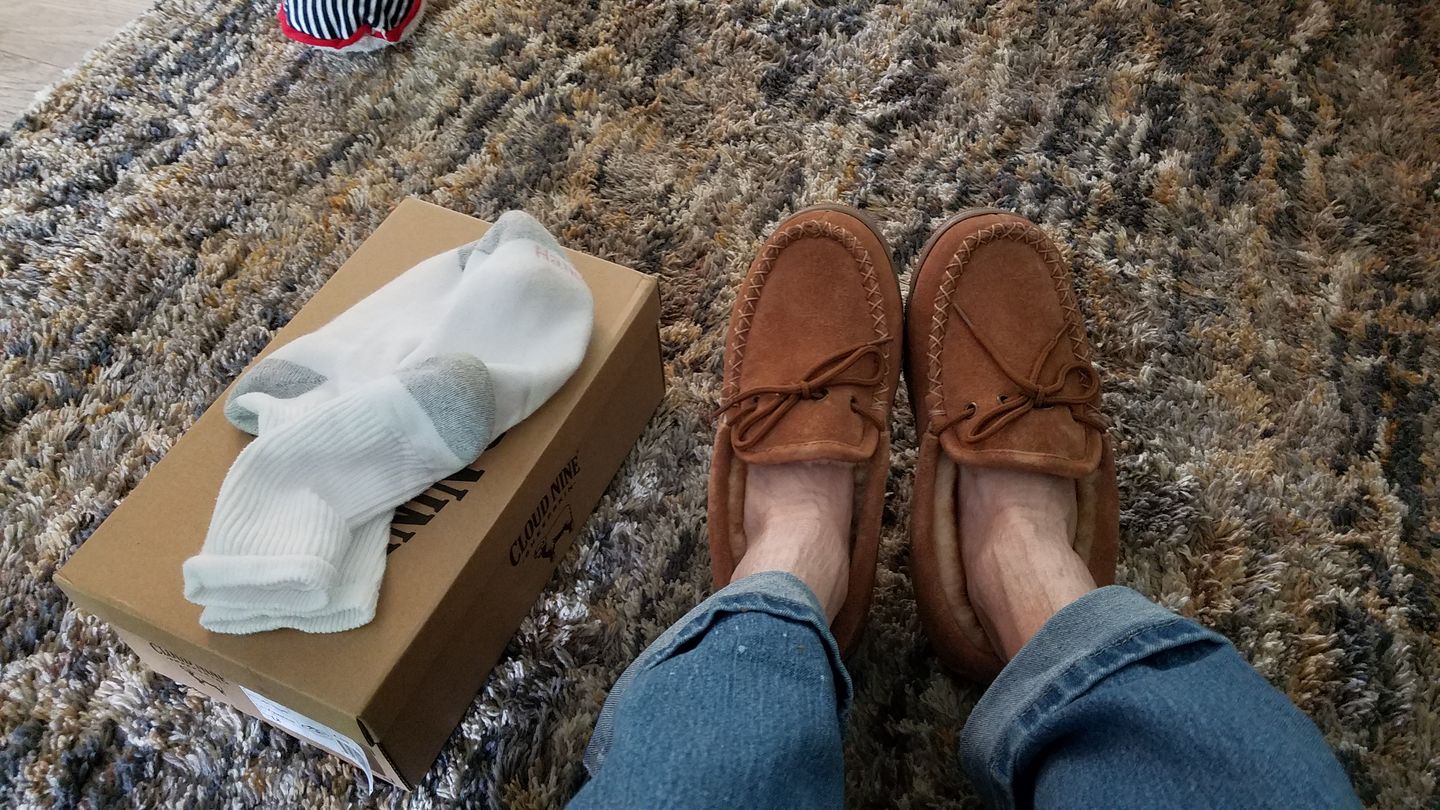 Customer photo review of LADIES MOCCASINS