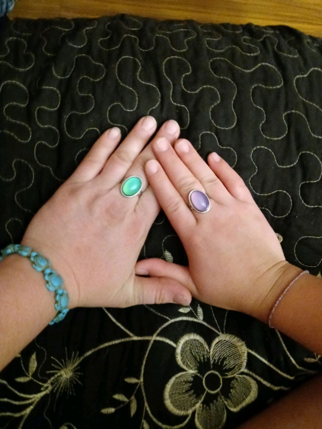 Customer photo review of Oval Mood Ring