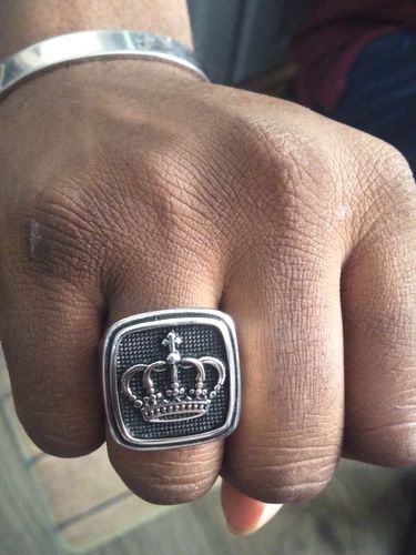Customer photo review of ROYAL SIGNET CROWN RING