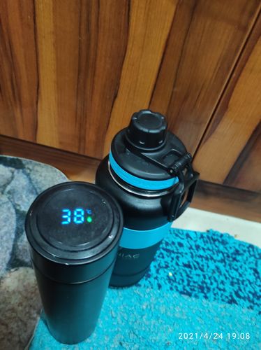 Customer photo review of Smart Touch Temperature Display Thermos insulated Bottle