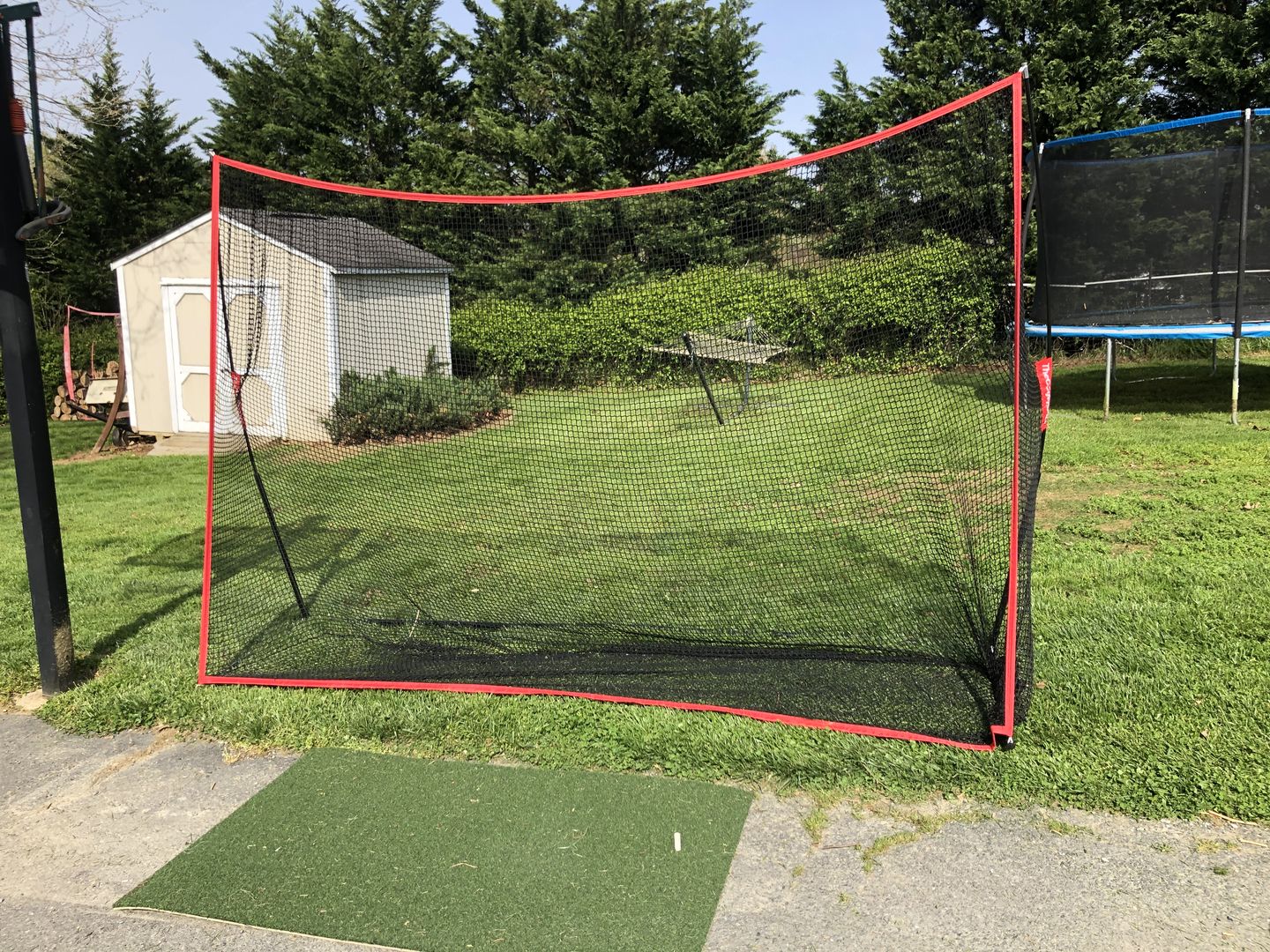 Customer photo review of FairwayHero Golf Mat | Portable Golf Hitting Practice Mat