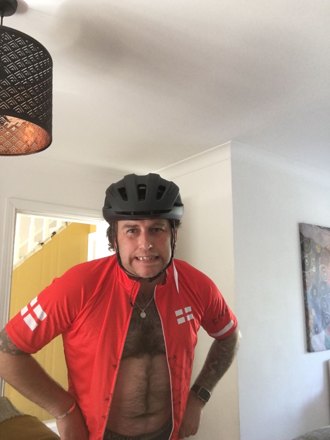 Customer photo review of England Cycling Jersey