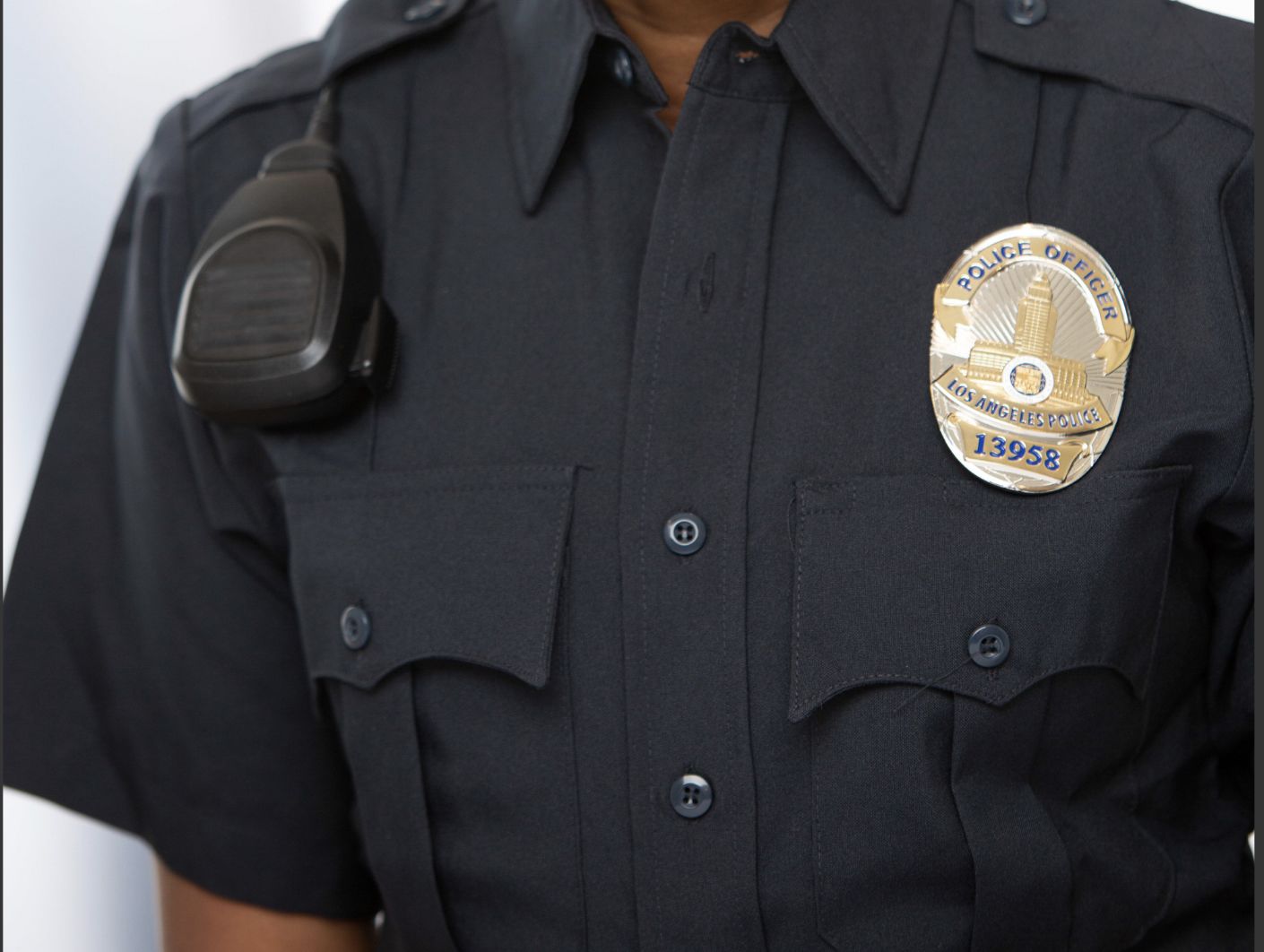 Customer photo review of LAPD Los Angeles Police Officer Badge Replica Movie Props With Number 13958 16520