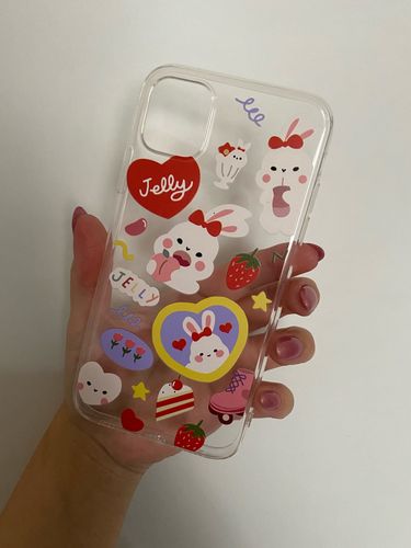Customer photo review of Teenage Girl Rabbit iPhone Case