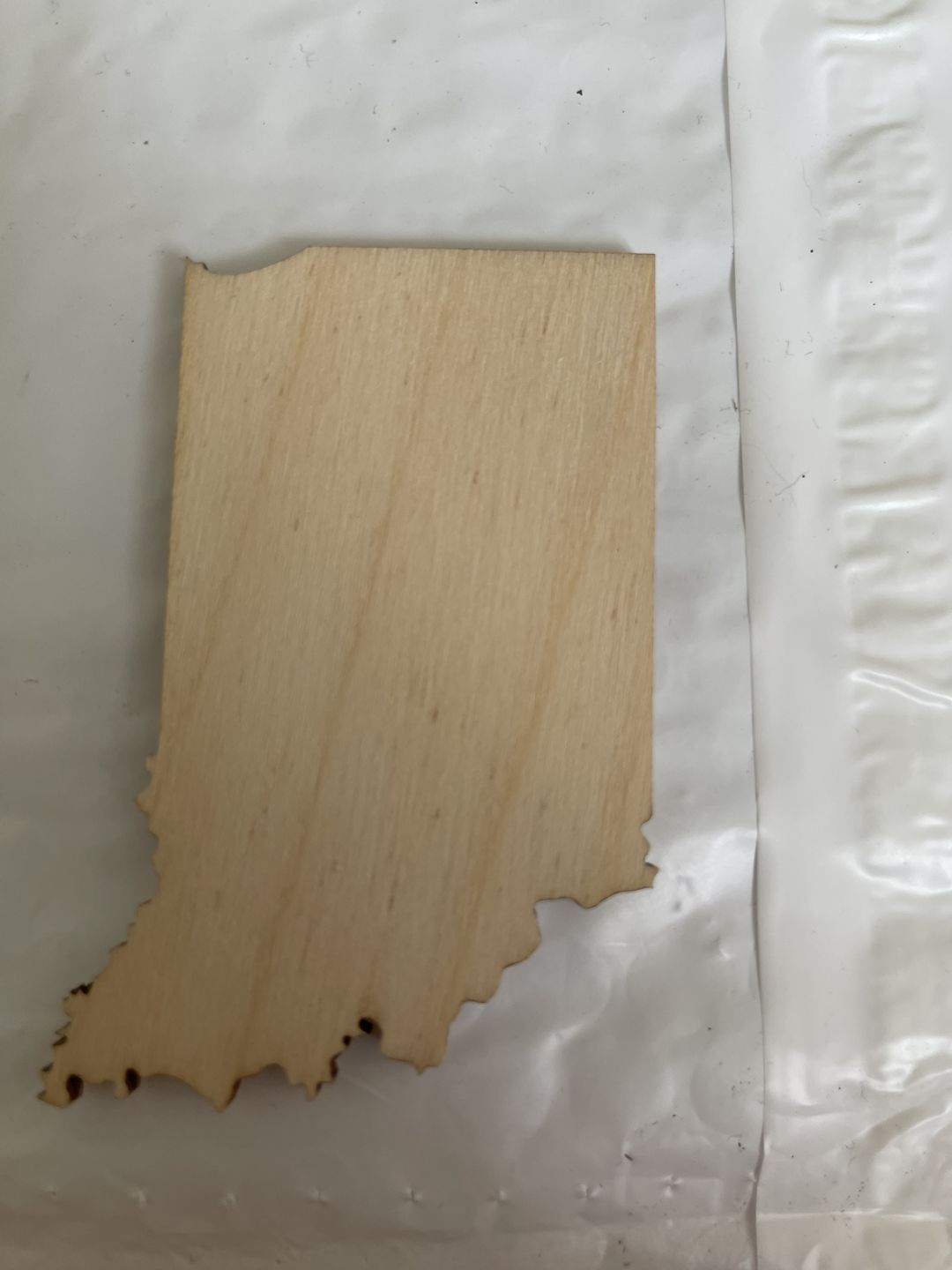 Customer photo review of Unfinished Wooden Indiana Shape - State - Craft - up to 24" DIY